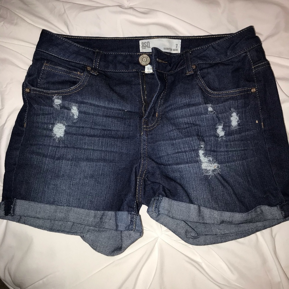 Denim shorts